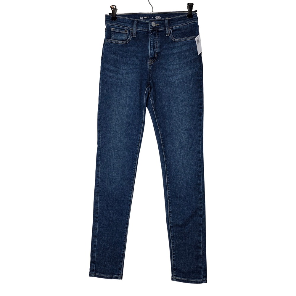 Old Navy Rockstar Jeggings Womens 16 High-Rise 360 Stretch Dark Wash Skinny Jean